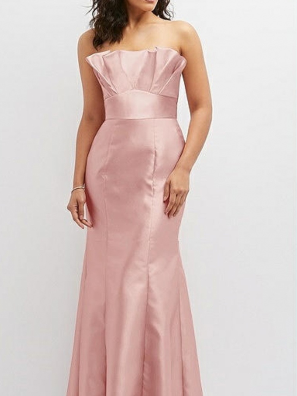 Dessy Group Strapless Satin Dress
